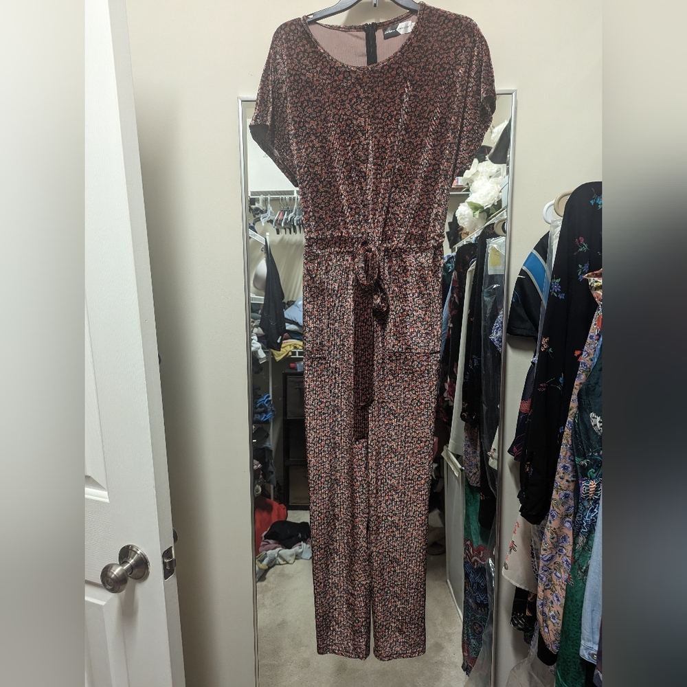 Bianca Sinch Jumpsuit in Ribbed Velvet